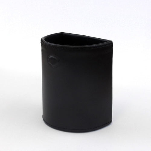 Stiftehalter Echtleder Schwarz Schreibtisch-Organiser elegantes Design