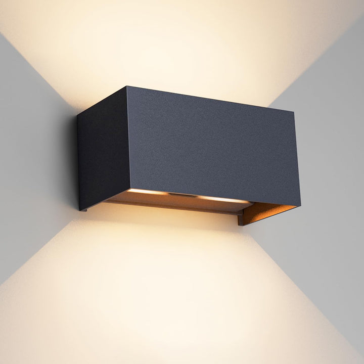 Aussenwandleuchte LED 24W Anthrazit IP65 Warmweiss 2700K