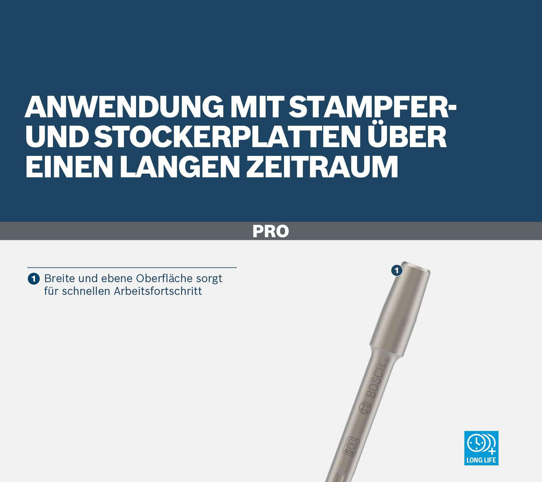 SDS-max Werkzeughalter für Stampfer- und Stockerplatten 220 mm - Bild 6