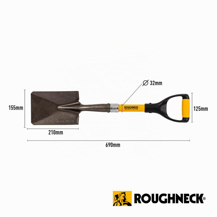 Micro-Spaten quadratisch 685 mm kompakt für Gartenarbeit - Bild 2