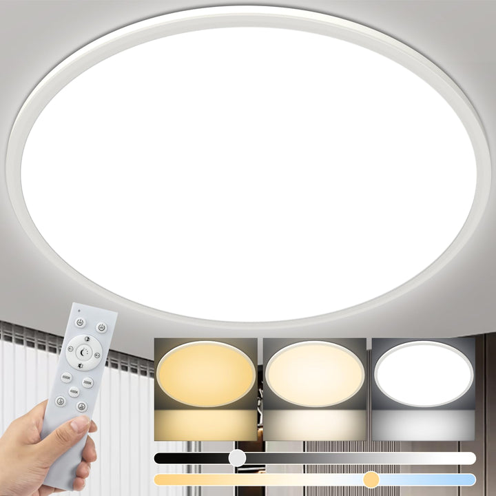 LED Deckenleuchte 56W dimmbar 59cm mit Fernbedienung 3000-6500K - Bild 2