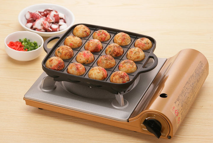 Takoyaki-Pfanne Aluminium Antihaft 16 Löcher für Gaskocher - Bild 6