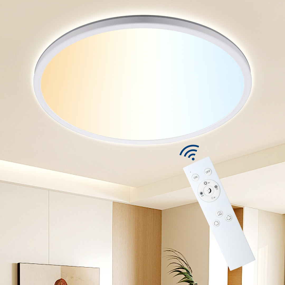 LED Deckenleuchte Dimmbar 45W IP44 mit Fernbedienung 2700K-6500K