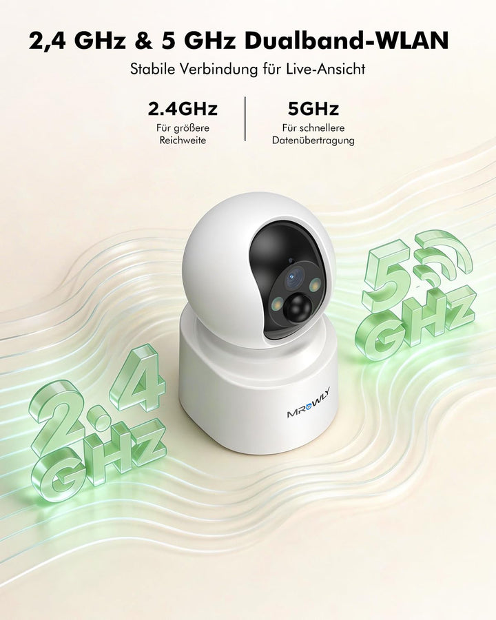 Überwachungskamera Innen Akku 2.5K/4MP 360° Farbnachtsicht - Bild 9