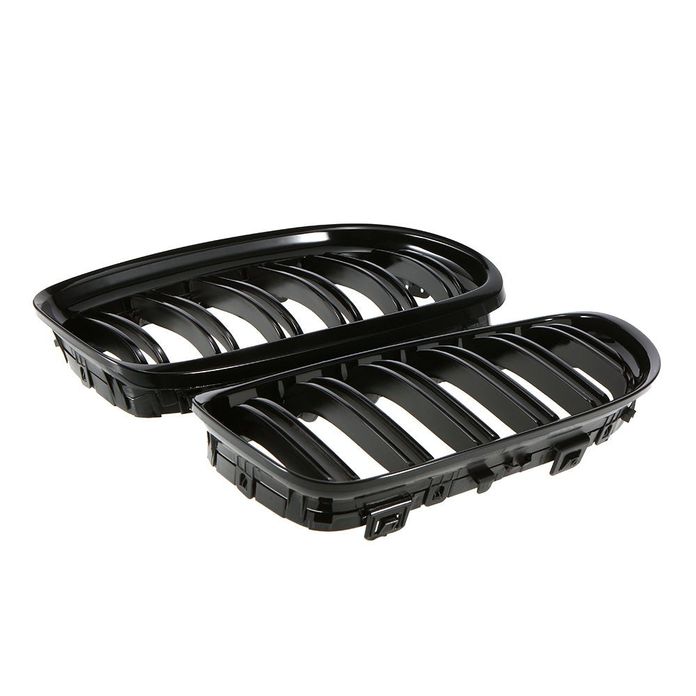 Kühlergrill BMW E90 E91 LCI Doppellamellen ABS glänzend schwarz - Bild 6