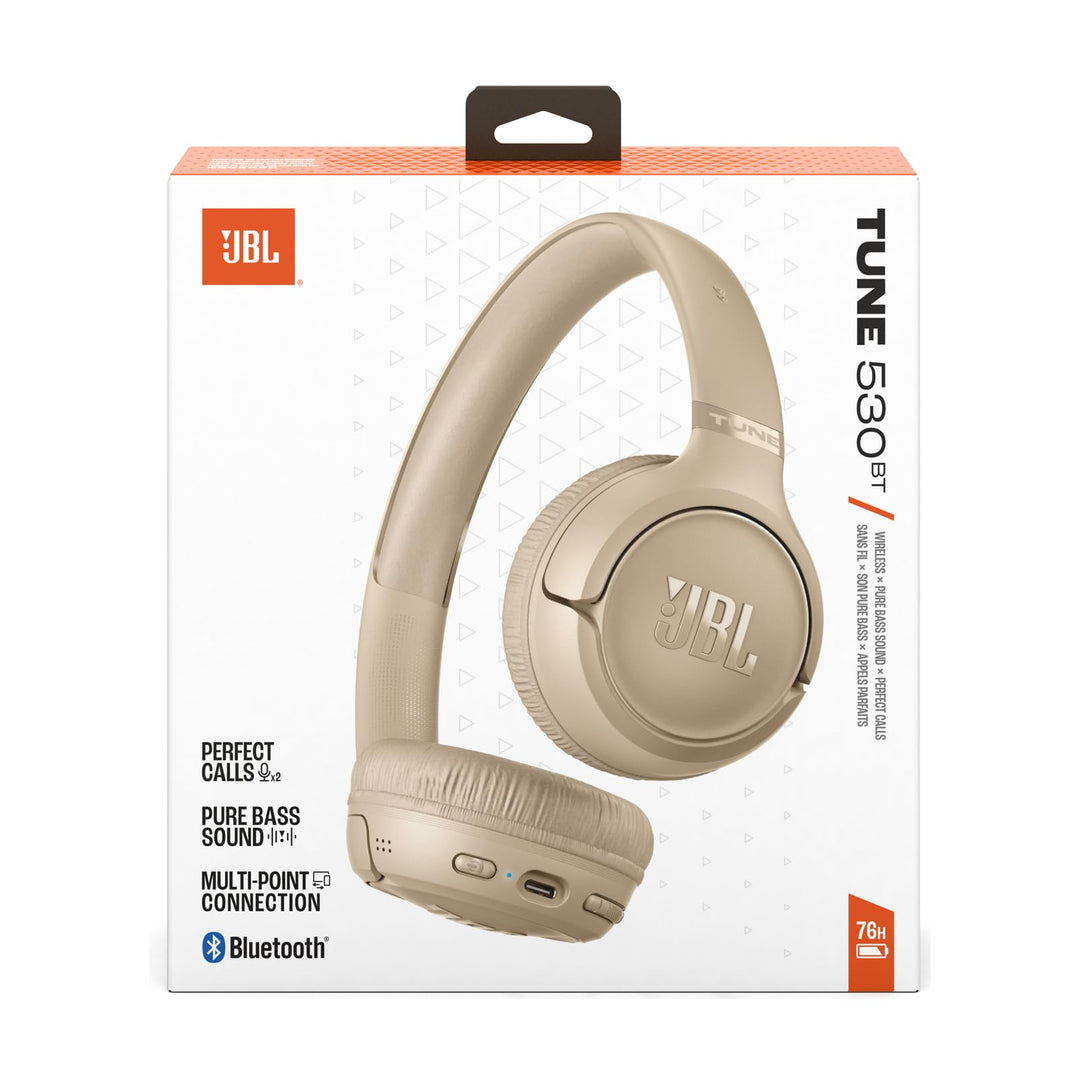 On-Ear-Kopfhörer Bluetooth 76h Akku USB-C Schnellladung Beige - Bild 10