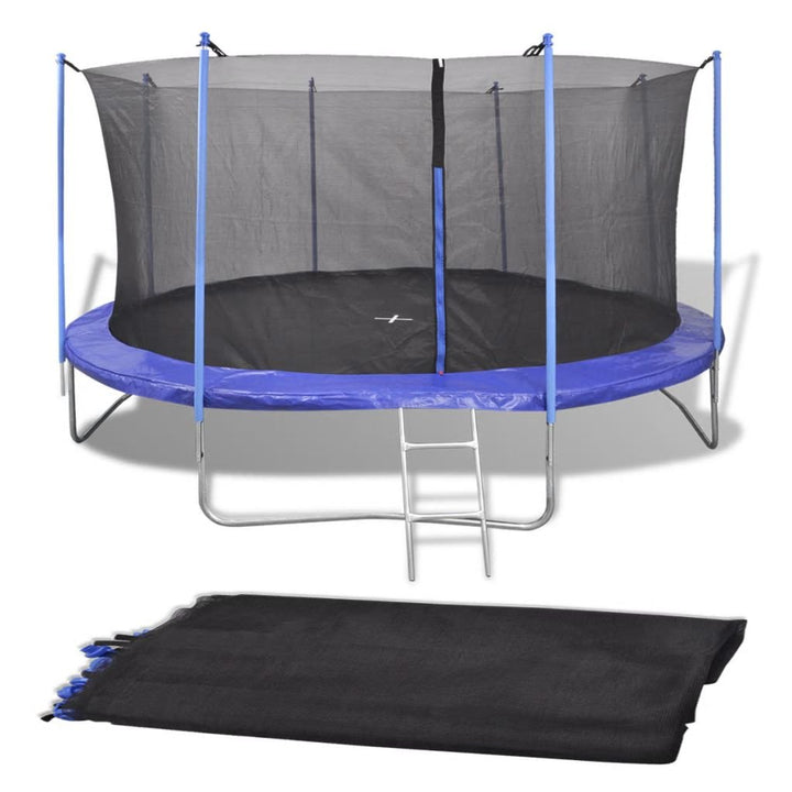 Trampolin Sicherheitsnetz 366 cm rund für 8 Stangen schwarz