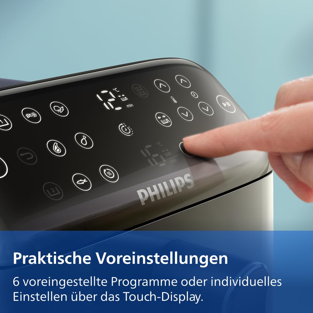 Heissluftfritteuse Doppelkorb 10 L mit 13 Garmethoden, stapelbar - Bild 11