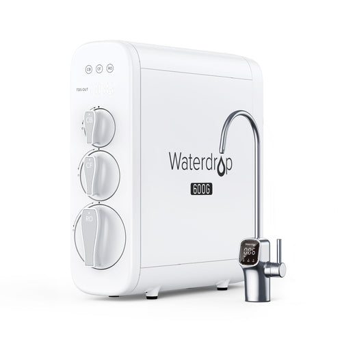 Umkehrosmoseanlage 8-Stufen 600 GPD Tanklos mit Smart-LED-Wasserhahn