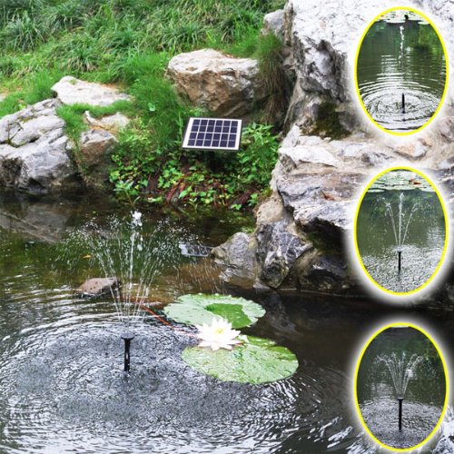 Solar Teichpumpe 2W mit 6 Düsenaufsätzen ohne Akku - Bild 2