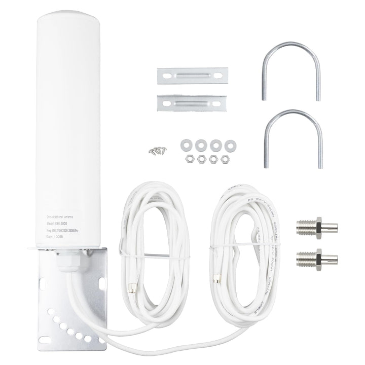 LTE Aussenantenne Omnidirektional 10dBi 4G 5G 698-3800MHz mit 5m Kabel