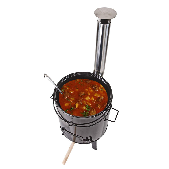 Gulaschkanone Eintopfofen 14L emailliert für Camping und Garten - Bild 4