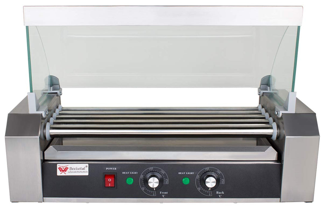 Hot-Dog-Grill Edelstahl 5 Heizstäbe 2 Zonen 750 W Gastro - Bild 3