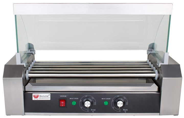 Hot-Dog-Grill Edelstahl 5 Heizstäbe 2 Zonen 750 W Gastro - Bild 3