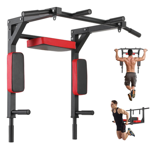 Klimmzugstange Wandmontage Stahl 200 kg Dip-Station Home Gym