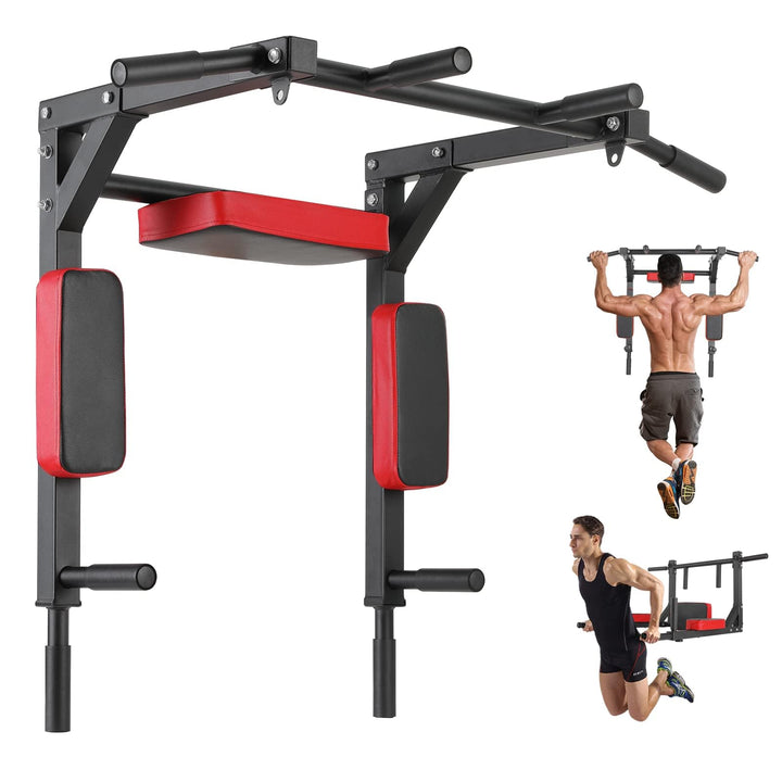Klimmzugstange Wandmontage Stahl 200 kg Dip-Station Home Gym