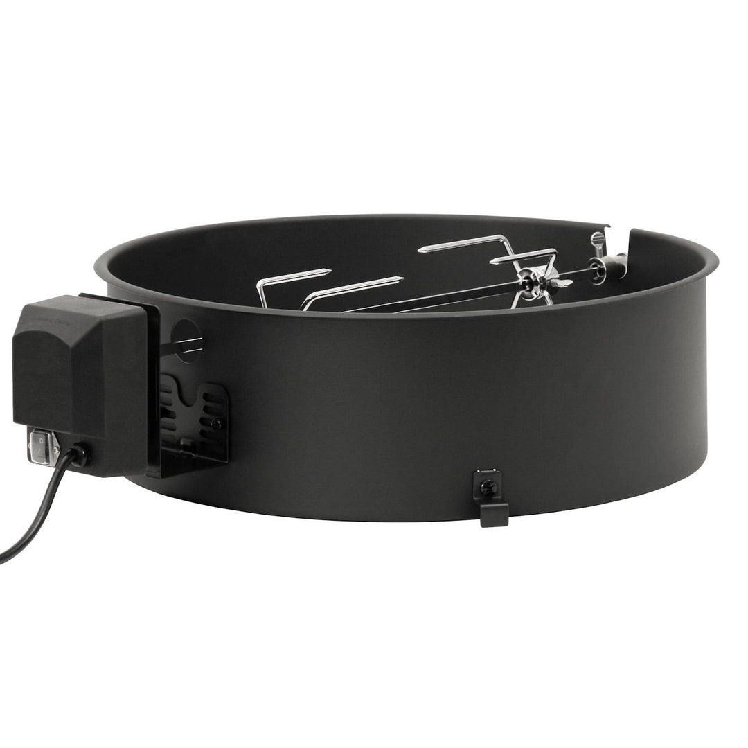 Grillspiess Set Rotisserie fuer Kugelgrill 47 cm mit Motor