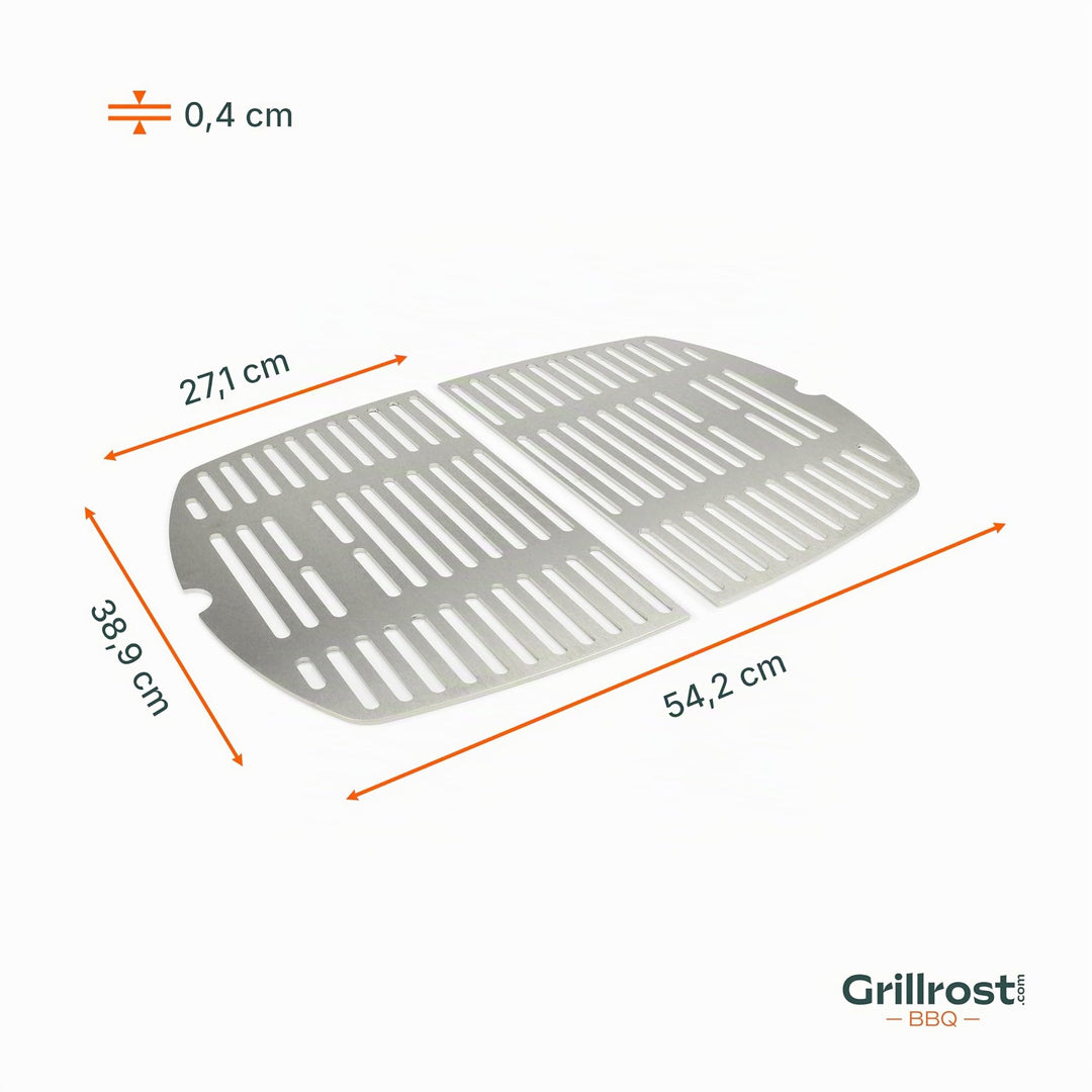 Grillrost Edelstahl für Weber Q200/Q2000 zweiteilig spülmaschinenfest - Bild 5