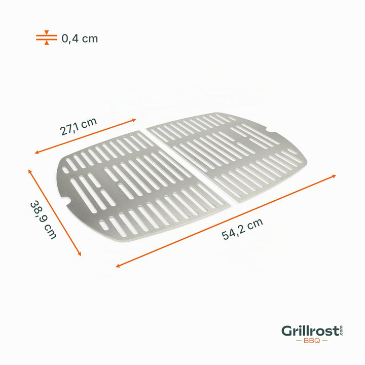 Grillrost Edelstahl für Weber Q200/Q2000 zweiteilig spülmaschinenfest - Bild 5