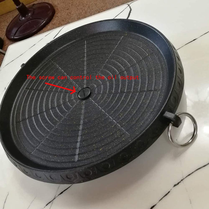 Grillpfanne koreanisch Maifan-Antihaft 32x32 cm für Innen und Aussen - Bild 3