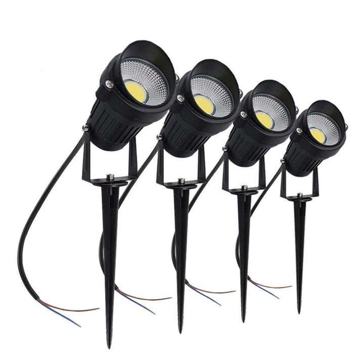 COB LED Gartenstrahler 4er-Set 5W IP65 Kaltweiß Aussen