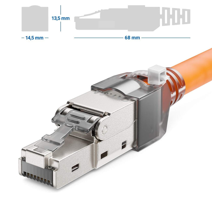 RJ45 Netzwerkstecker CAT 6a LSA geschirmt 10 Gbit/s 24er-Set - Bild 3