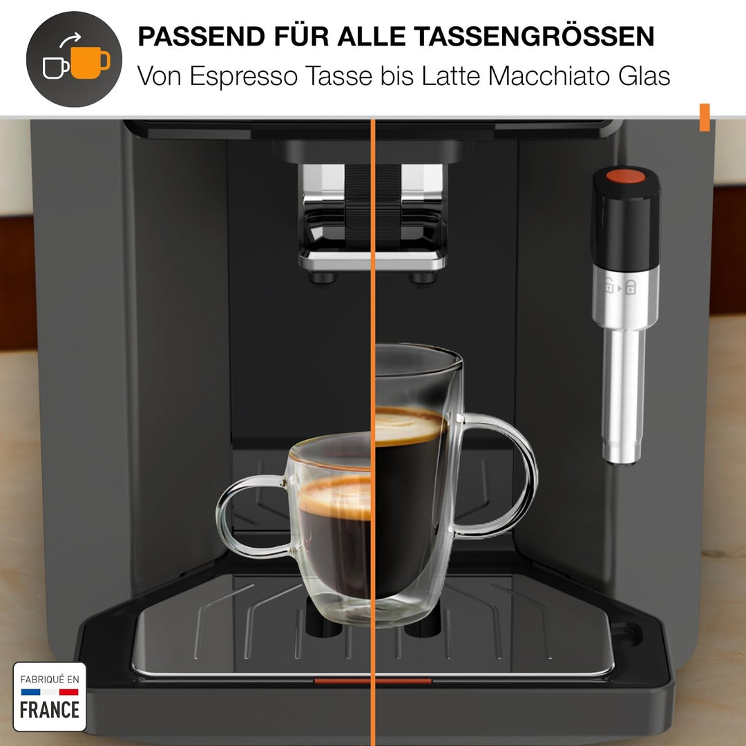 Kaffeevollautomat mit Milchdüse Filterkaffee-Funktion Metalbrühgruppe - Bild 7