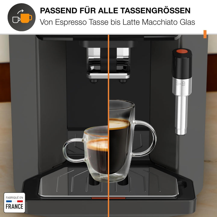 Kaffeevollautomat mit Milchdüse Filterkaffee-Funktion Metalbrühgruppe - Bild 7
