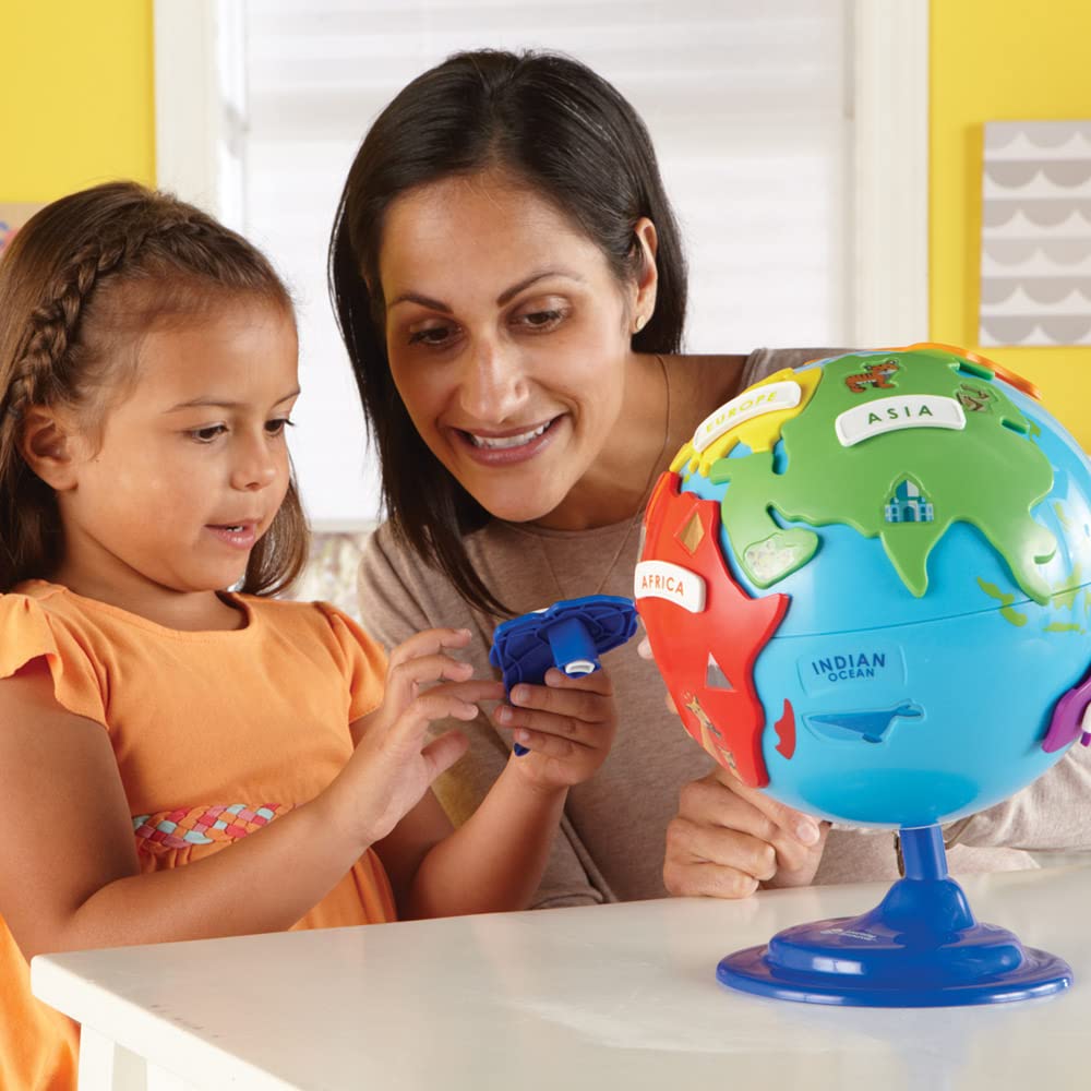 Puzzle-Globus Kinder 6 Kontinente mit Steckteilen ab 3 Jahren - Bild 6