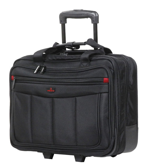 Aktentrolley Polyester-Nylon 42 cm mit Laptopfach schwarz