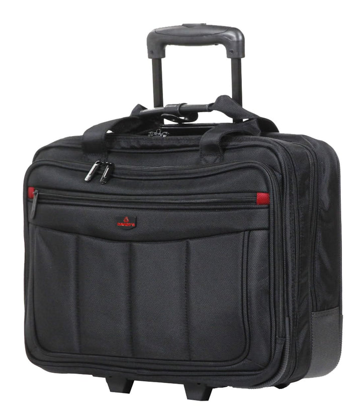 Aktentrolley Polyester-Nylon 42 cm mit Laptopfach schwarz