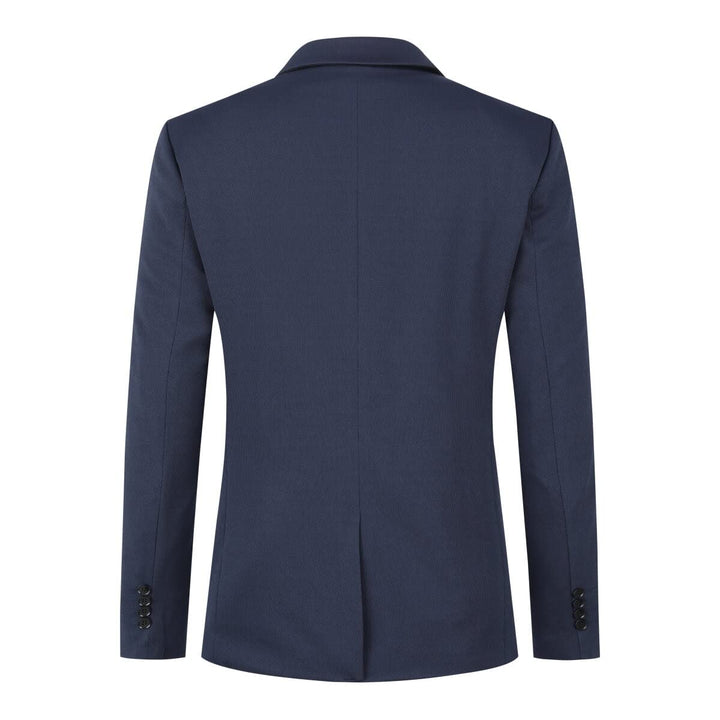 Herren Sakko Slim Fit Stretch 98% Polyester Dunkelblau Business - Bild 2