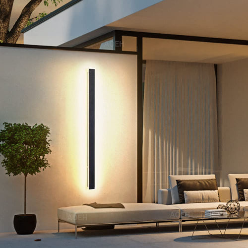 LED Wandleuchte Aussen IP65 Aluminium Acryl 60cm 20W Warmweiss