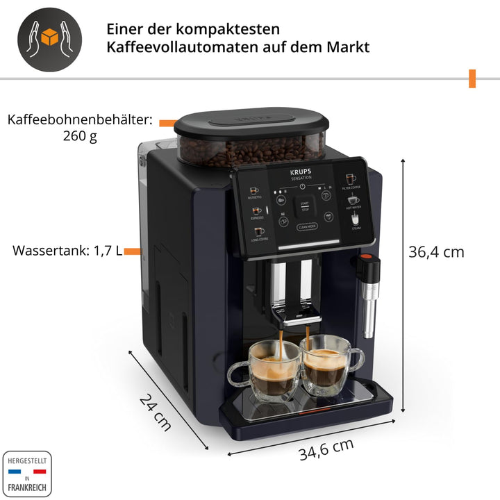 Kaffeevollautomat mit Milchdüse Filterkaffee-Funktion Metalbrühgruppe - Bild 8