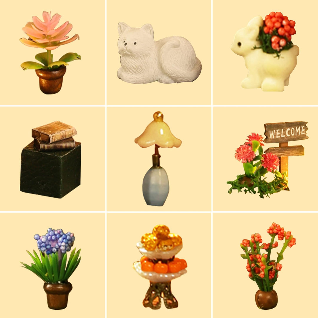 DIY Puppenhaus Bausatz Waldhaus Miniatur mit LED-Beleuchtung - Bild 5