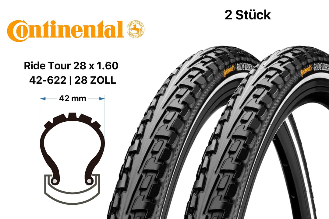 Fahrradreifen 28 Zoll 42-622 Trekking E-Bike Allround Reflex 2er-Set - Bild 2