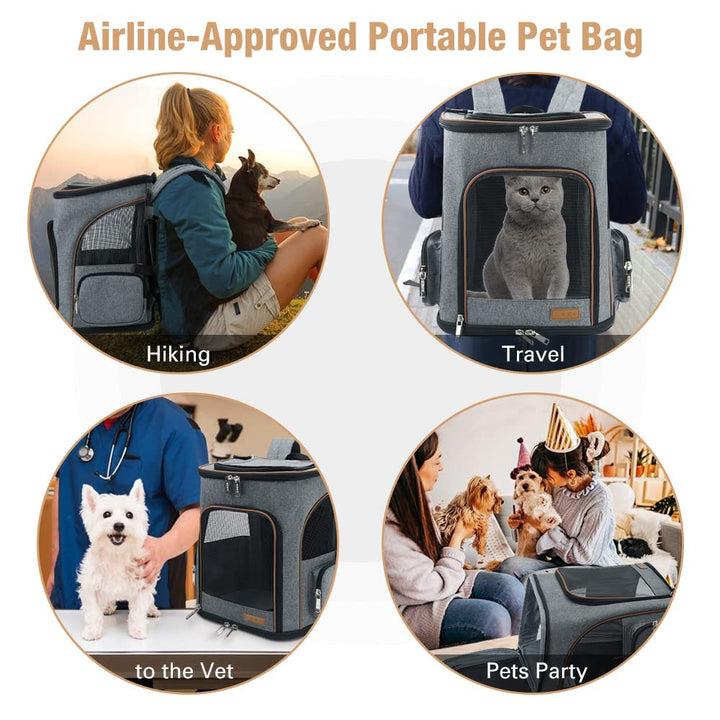 Haustier-Rucksack XL erweiterbar für Katzen &amp; Hunde bis 10 kg - Bild 7