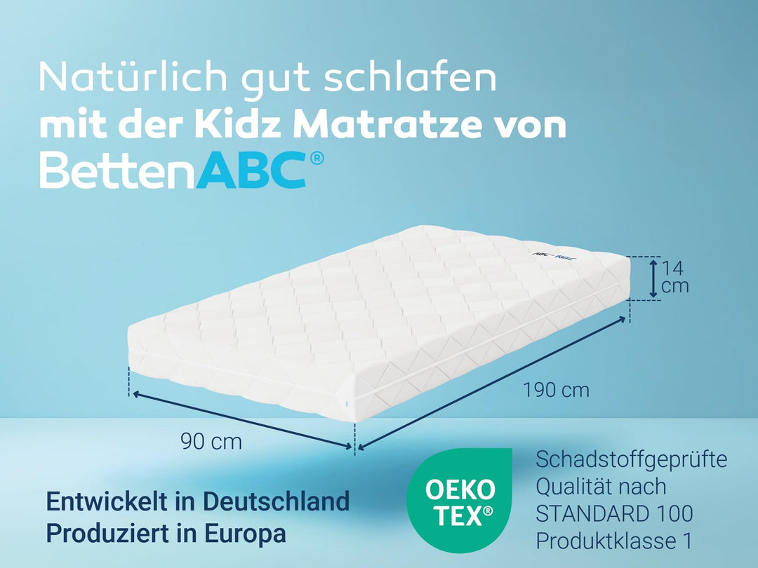 Kindermatratze Kaltschaum 90x190 cm allergikergeeignet Oeko-TEX - Bild 2