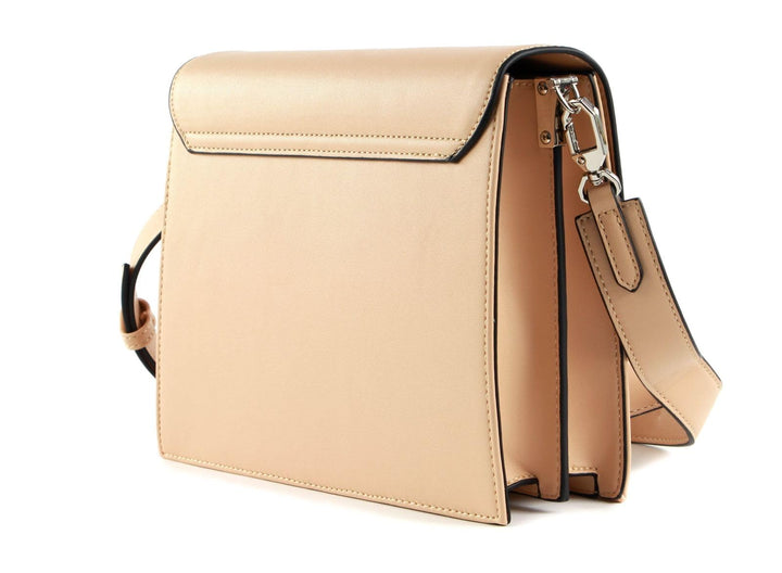 Crossbody Umhängetasche Midi 24 cm Light Camel mit Silber-Details - Bild 4