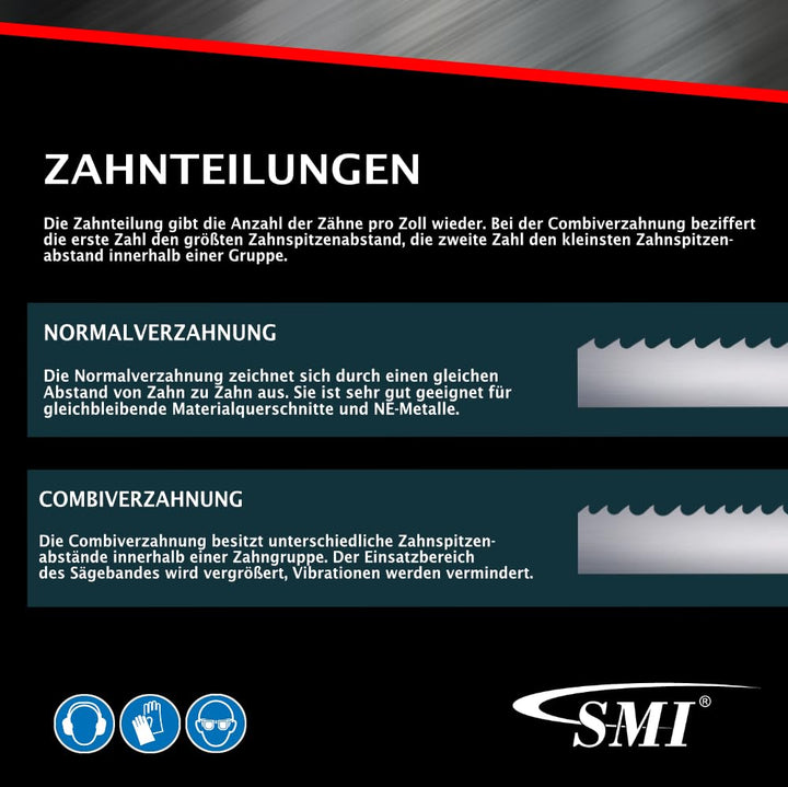 Bandsägeblatt Bi-Metall M42 1335x13x0,65mm 18 ZpZ 2er-Set - Bild 5