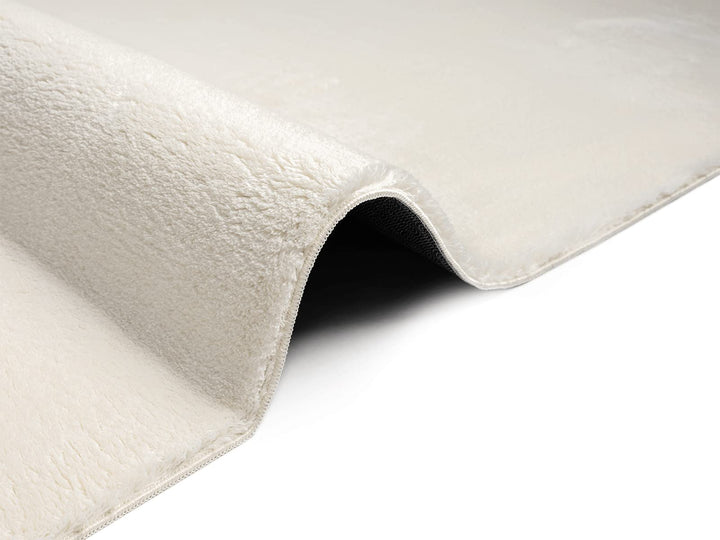 Teppich Felloptik Kurzflor 300x400 cm waschbar Anti-Rutsch Creme - Bild 6
