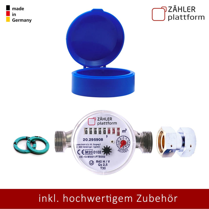 Wasserzähler Garten 3/4 Zoll Messing geeicht BL 110 mm Kaltwasser - Bild 7