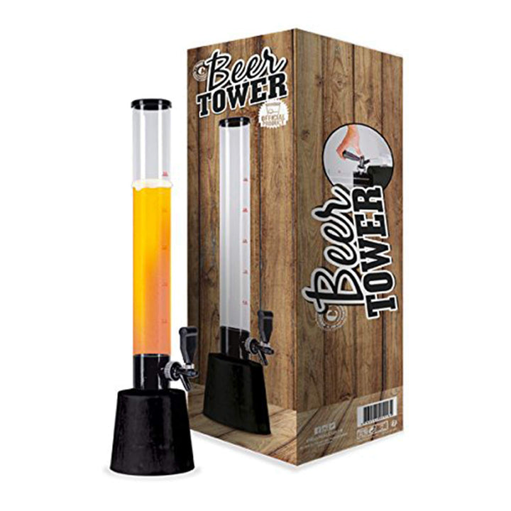 Bierspender Tower 3,5L Kunststoff mit Zapfhahn fuer Partys