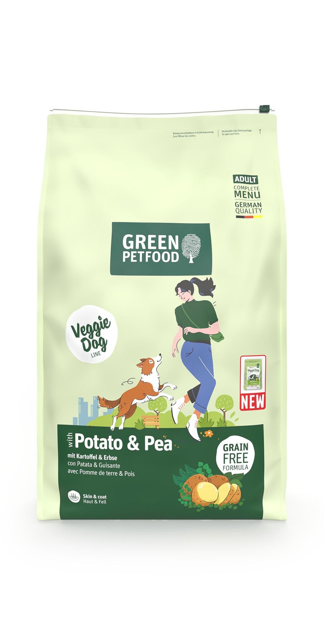 Vegetarisches Trockenfutter Hund Kartoffel &amp; Erbse getreidefrei 10 kg - Bild 2