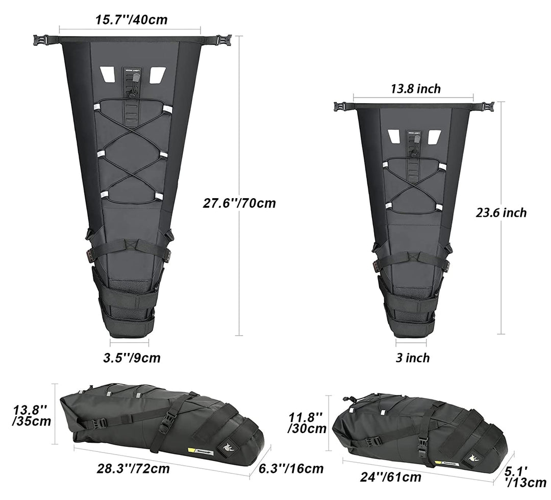 Fahrrad Satteltasche wasserdicht 10/13 L für MTB und Rennrad - Bild 6
