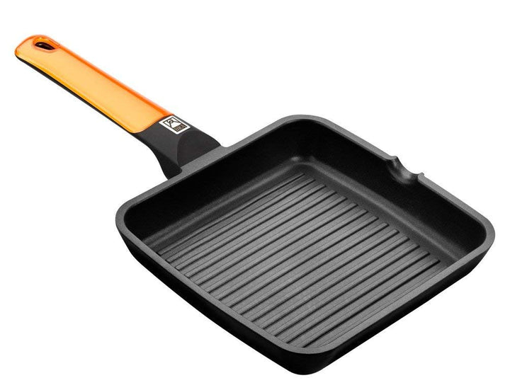Grillpfanne Aluminiumguss 28 cm Antihaftbeschichtung Induktion