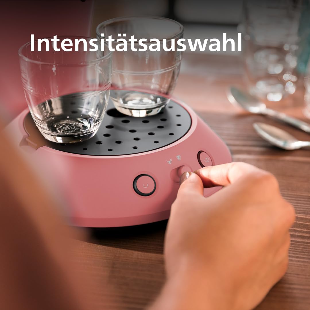 Kaffeepadmaschine 1-2 Tassen Crema Plus mattrot mit Stärkewahl - Bild 5