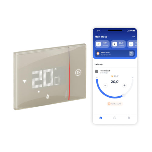 WLAN-Thermostat Unterputz Smart Home Heizungssteuerung Sand