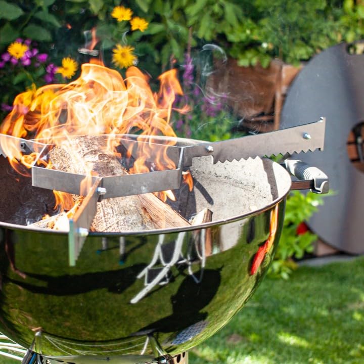 Auflageleisten Feuerplatte 80cm Stahl für Feuertonne &amp; Kugelgrill - Bild 4