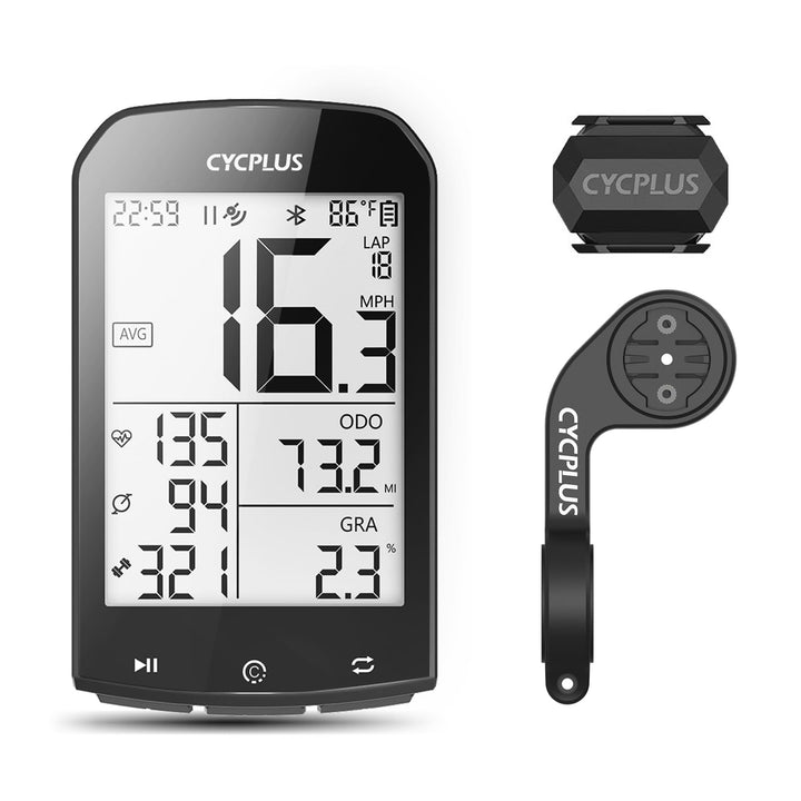 GPS Fahrradcomputer 2,9 Zoll mit Geschwindigkeits- &amp; Kadenzsensor Set
